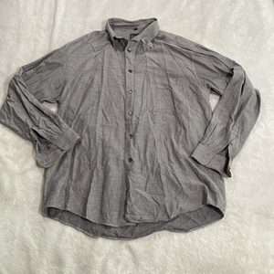 Vintage Gillio Button Up Long Sleeve Shirt Men’s Gray Fishscale Relaxed‎ L